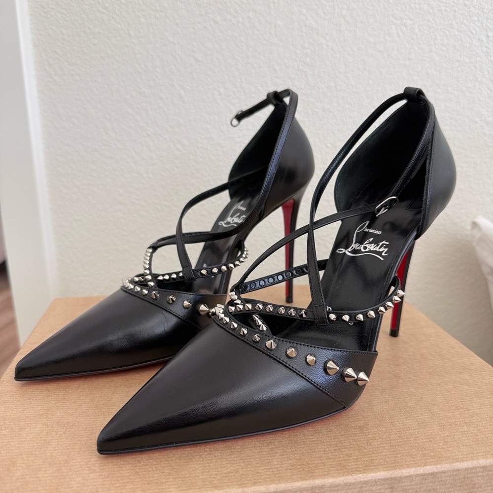 Christian louboutin tatooshka spikes pump 100
